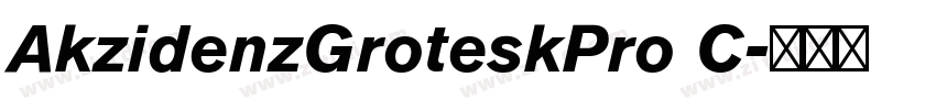 AkzidenzGroteskPro C字体转换